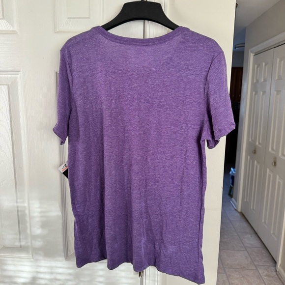 Way to Celebrate L (12-14) Purple Flower Skull Graphic Tee Halloween - Picture 2 of 8